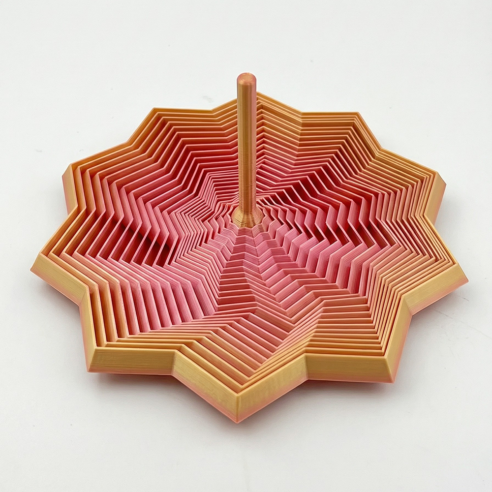 Eco-friendly PLA 3D printed radish tower