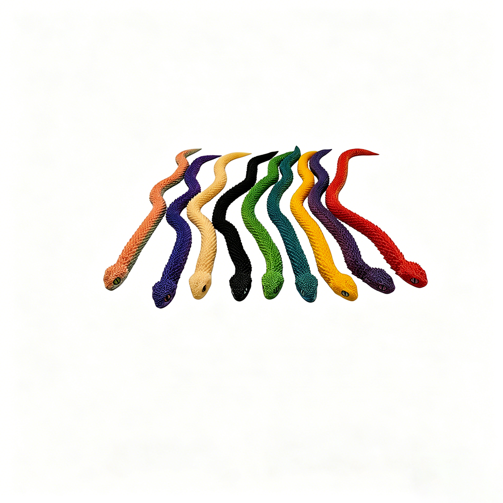 30cm 3D Printed Articulated Snake Toy, Flexible Fidget Toy, Realistic Scaled Colorful Snake for Kids & Stress Relief Decoration