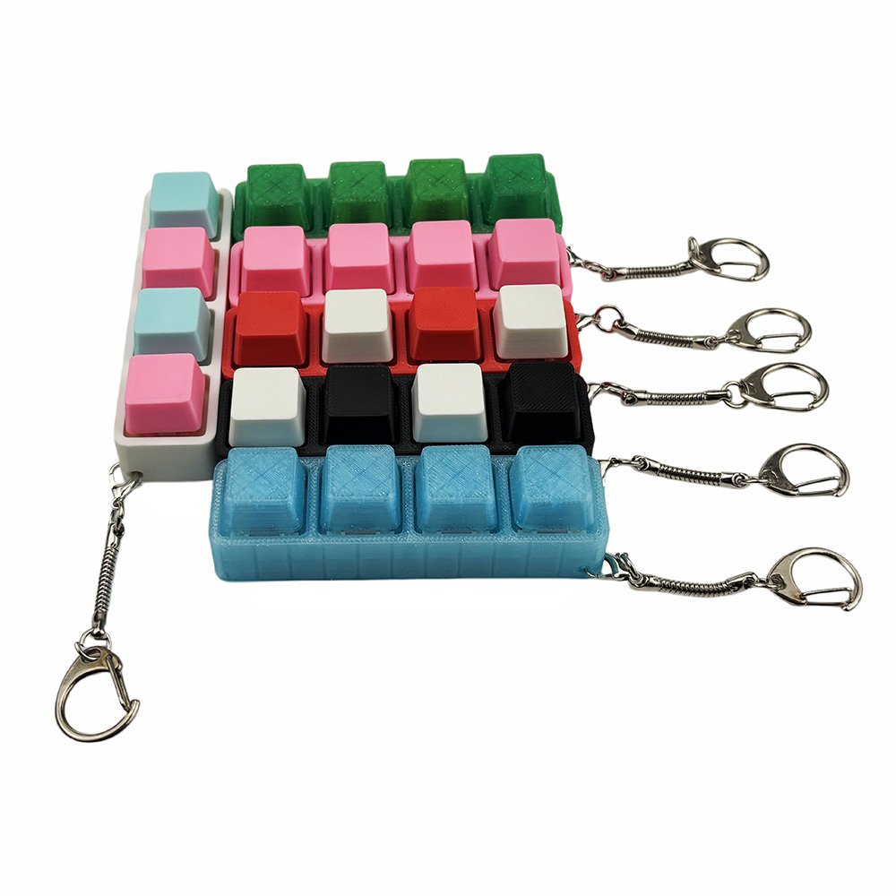 Trendy Mini Mechanical Switch Fidget Keychain Gift for Him