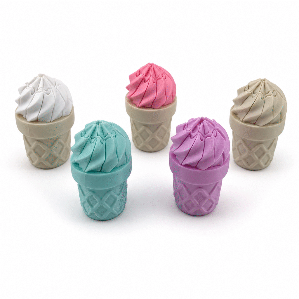3D Printed Ice Cream Cone Fidget Toy Mechanical Telescopic Sword Stress Relief Sensory Desk Toy for Kids Adults Manufact