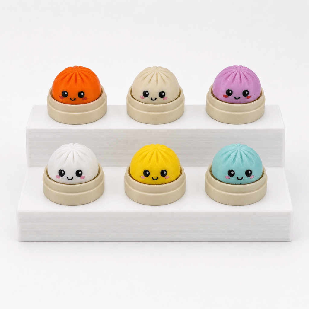 Mechanical 3D Printed Dumpling Fidget Clicker Keyboard Switch Toy for Adults Stress Relief Sensory Desk Toy Manufacturer